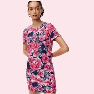 ARITZIA Babaton Patricio  Floral-Crepe T-shirt Dress Sz 0